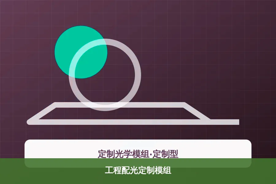 工程配光定制模组产品示意图